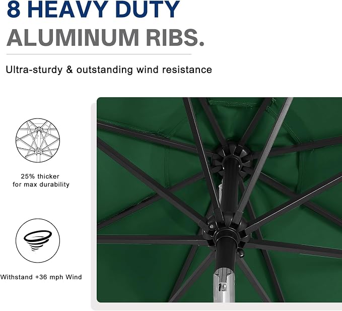 ABCCANOPY 10FT Durable Solar Led Patio Umbrellas - Image 6