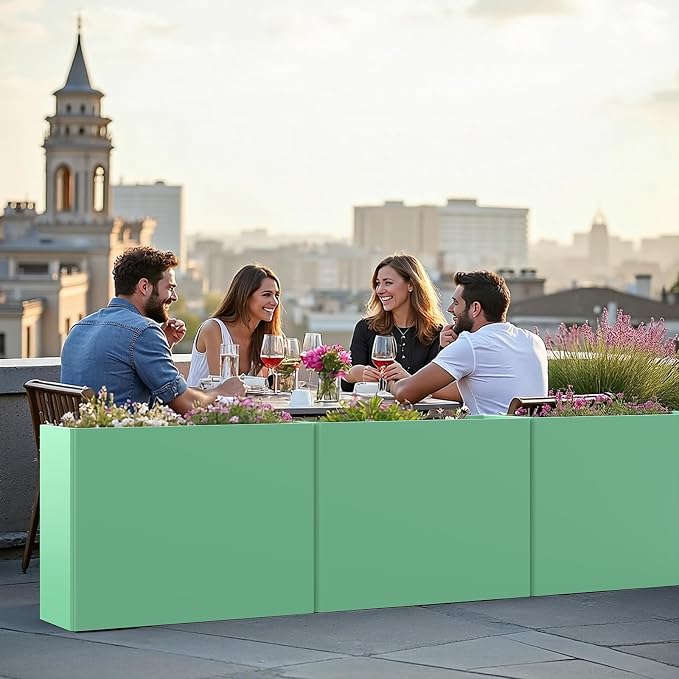 Rectangular Planter Box with Removable Insert Shelf - Image 2