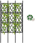5.25FT Garden Trellis for Climbing Plants Outdoor, Metal Wall Lattice Climbing by ParseBio