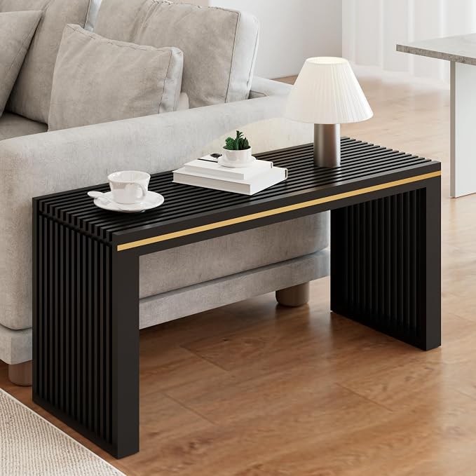 Bamboo Dining Bench Indoor Long Entryway Shoe Rack Benchs, Outdoor Modern Wood - Image 3