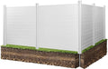VEVOR Outdoor Privacy Screens, Pool Equipment Enclosure, Horizontal Vinyl by VEVOR