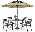PHI VILLA 5 Piece Outdoor Dining Set by PHIVILLAThepioneerofcomfortablehouseholdsupplies