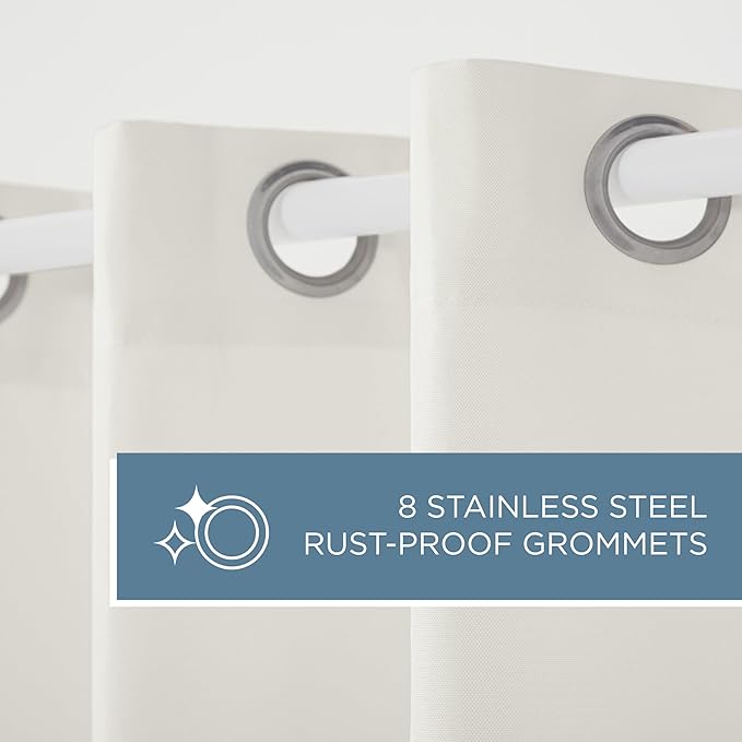 TOWN & COUNTRY BASICS Heavyweight Vanilla Grommet Curtain | Light Filtering | - Image 10