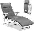 Giantex Chaise Lounge Chair for Outside, Pool Folding Reclining Beach Chair by Giantex