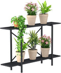 Zhongma 2 Tier Metal Sturdy Heavy Plant Stand, Narrow Plant Stand Indoor and by Zhongma