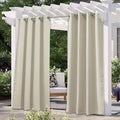 NICETOWN Outdoor Patio Curtains Waterproof, Stainless Steel Grommet Porch Decor by NICETOWN