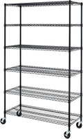 BestOffice Storage Shelves 6 Tier Metal Shelves Adjustable Heavy Duty Garage by BestOffice