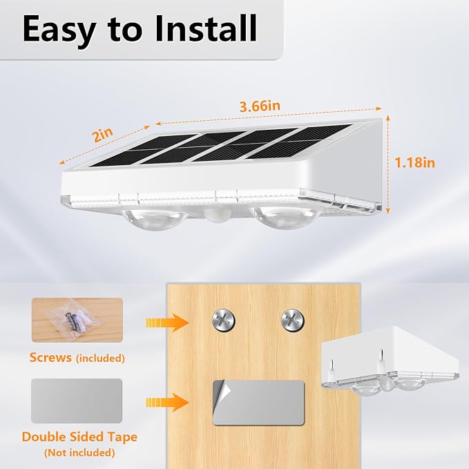 NIORSUN Solar Fence Lights, 24 Pack Solars Deck Light, Warm White Color - Image 6