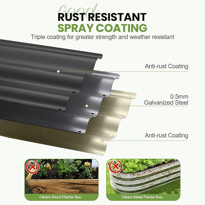 G GOOD GAIN Round Raised Garden Bed - Image 4