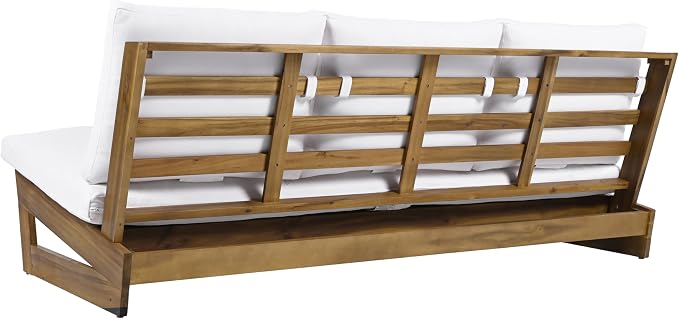 Christopher Knight Home Wicos Modern Acacia Wood Outdoor Sofa - Image 6