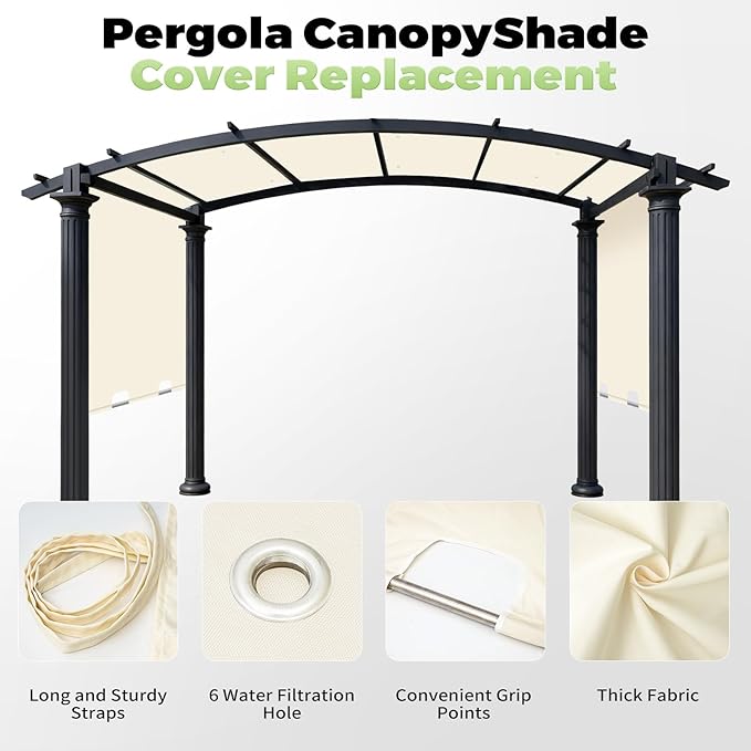 85'' x 208'' Universal Pergola Replacement Cover - Image 6