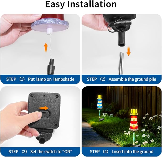 Solar Lights Outdoor 2 Pack, Solar Garden Lamps, Outdoor Decorations, Garden - Image 9