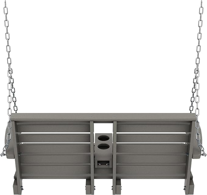 KINGYES Outdoor Hanging Porch Swing, 2 Seat Patio Chair - Image 8