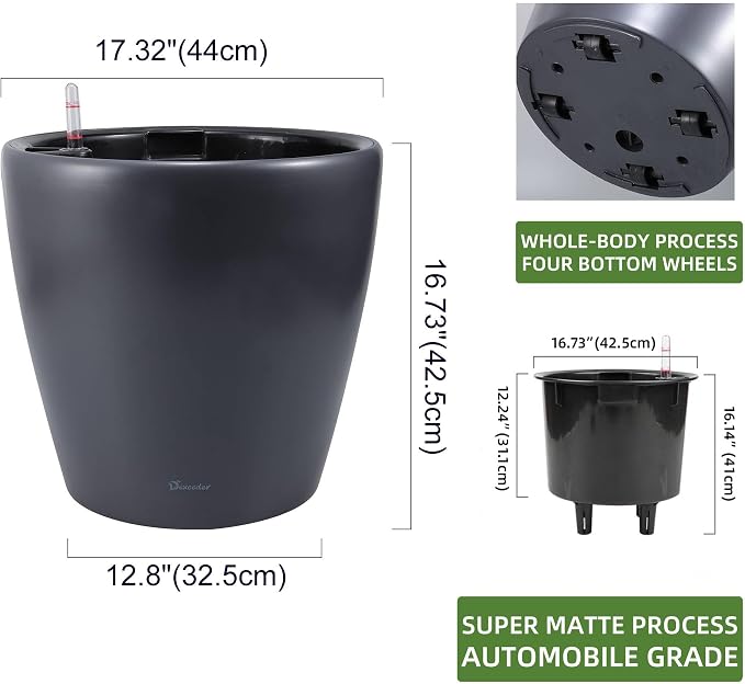 Dexceder 18x17 Self Watering Planter - Image 3