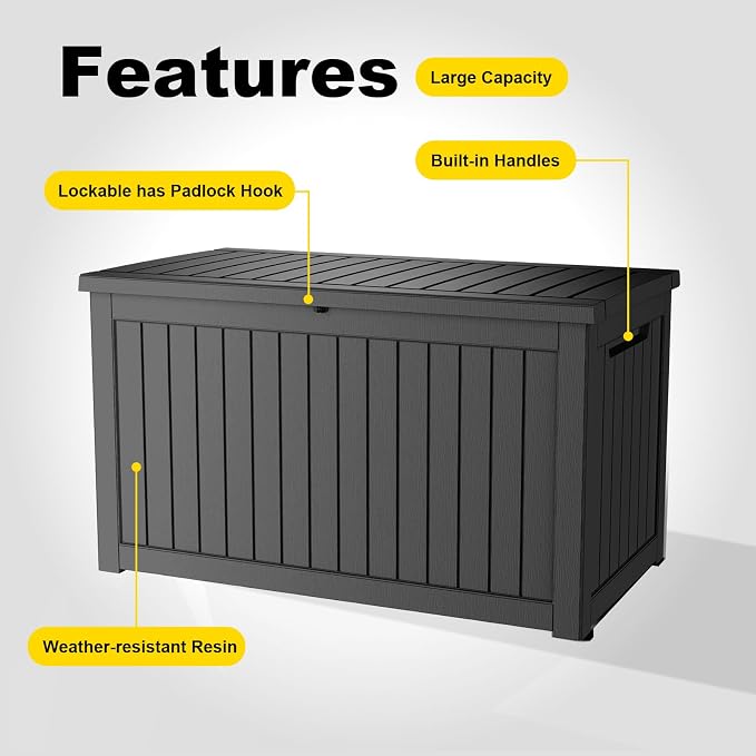 ROJIK Outdoor Storage Housing Deck Box - Image 5