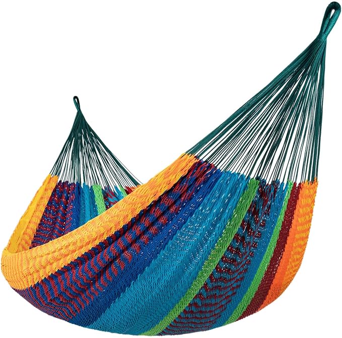 Lazy Daze Hammocks Handwoven Mayan Hammock, 10.5 FT Soft Rope Double Hammocks by LazyDazeHammocks