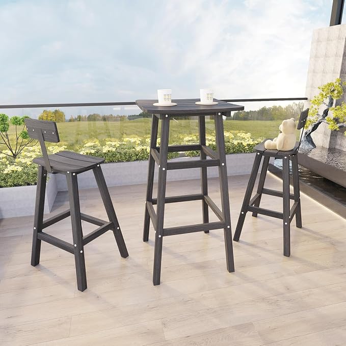 Outdoor Bar Table, HDPE Patio Bar Table, All Weather Height Patio Tables - Image 6