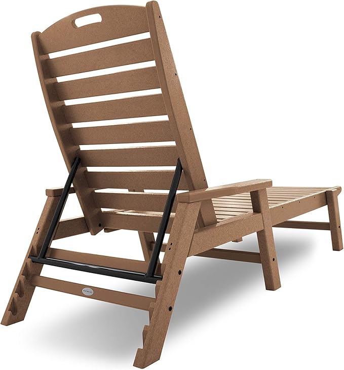 POLYWOOD NCC2280TE Nautical Arms Chaise - Image 4