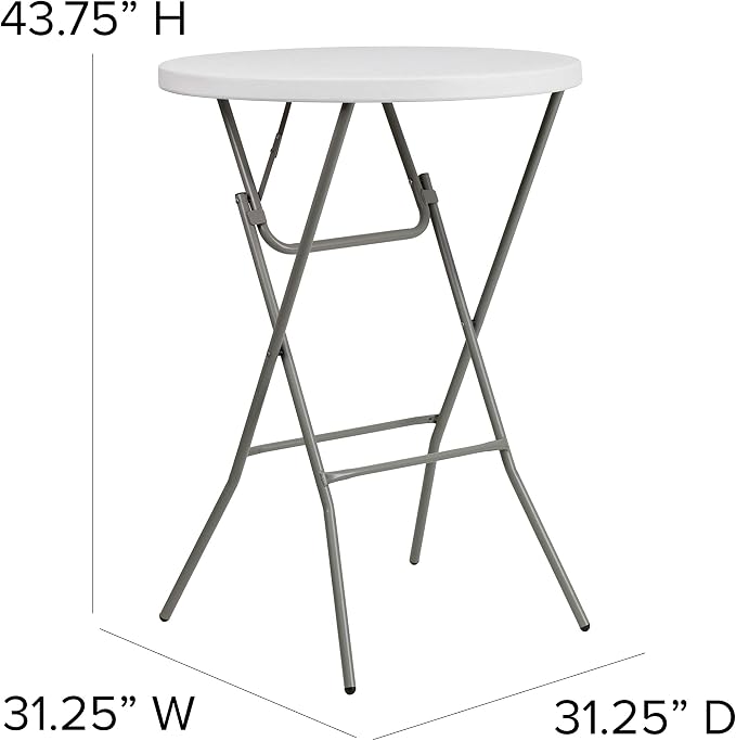 Flash Furniture 32" Round Folding Bar Height Tables - Image 2
