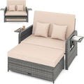 HAPPYGRILL Patio Rattan Wicker Daybed by HAPPYGRILL