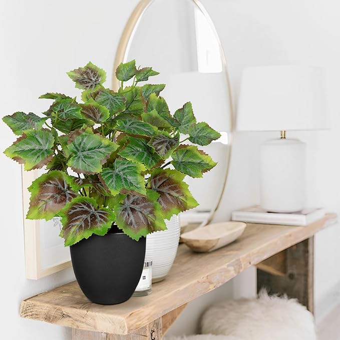 14.5" Artificial Plants Indoor Home Decor, Fake Potted Silk Plants - Image 5