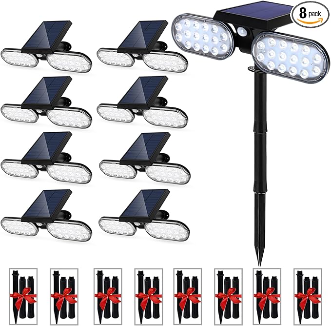 EMANER Motion Lights Solar Powered, Outdoor Solar Flood Lights, Stay On or by EMANER%C2%AE