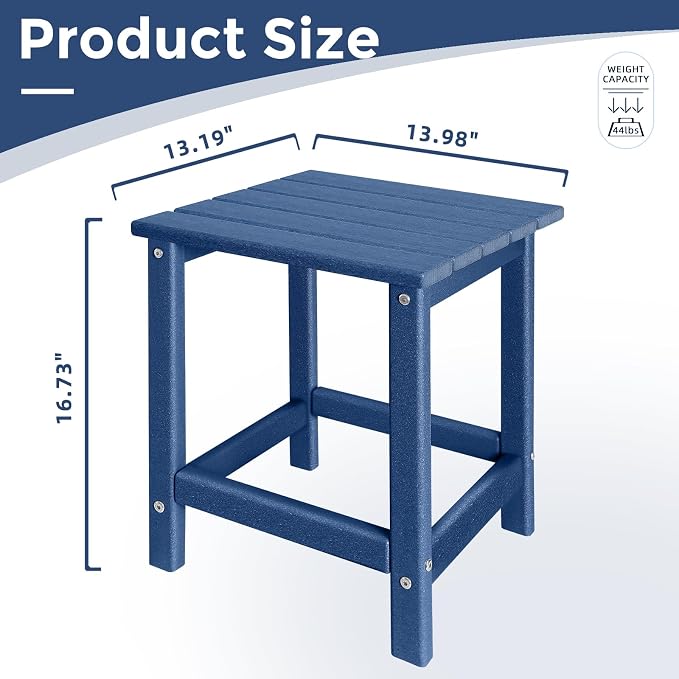 Outdoor Side Tables Adirondack, HDPE Small Table - Image 3