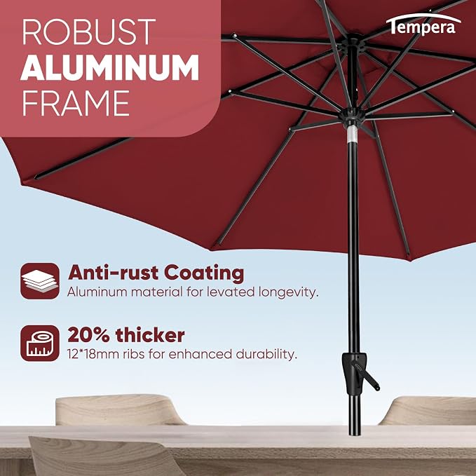 Tempera Patio Market Outdoor Table Umbrella - Image 5