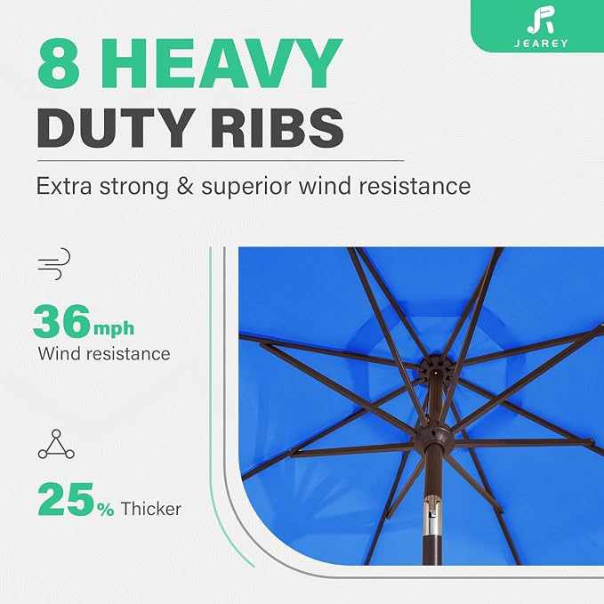 JEAREY 9FT Outdoor Patio Umbrella - Image 7