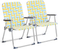 VINGLI Aluminum Oversize Patio Lawn Chairs Folding Set of 2 by VINGLI