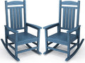 KINGYES HDPE Patio Rocking Chair Set of 2, Outdoor Rocking Chairs Porch Rocker by KINGYES