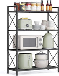 SONGMICS 4-Tier Metal Storage Rack, Shelving Unit by SONGMICSbySONGMICSHOME