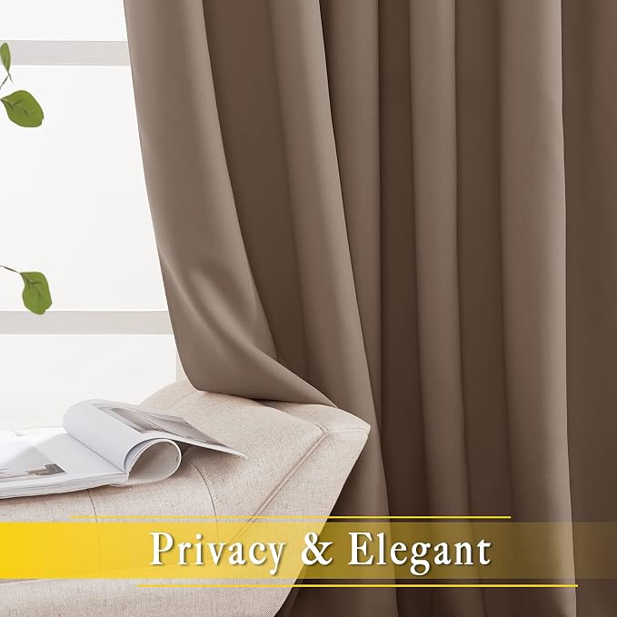 NICETOWN Blackout Curtain for Patio Door, Grommet Top Sliding Door Panel - Image 4