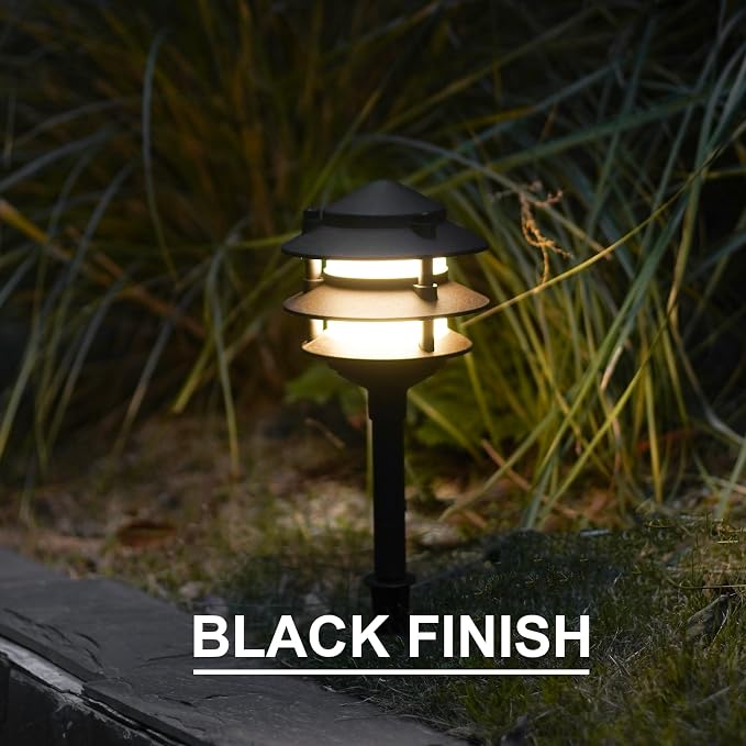 GOODSMANN Landscape Lighting 4PK Pathway Lights Low Voltage 2.2 Watt LED 12V AC - Image 3