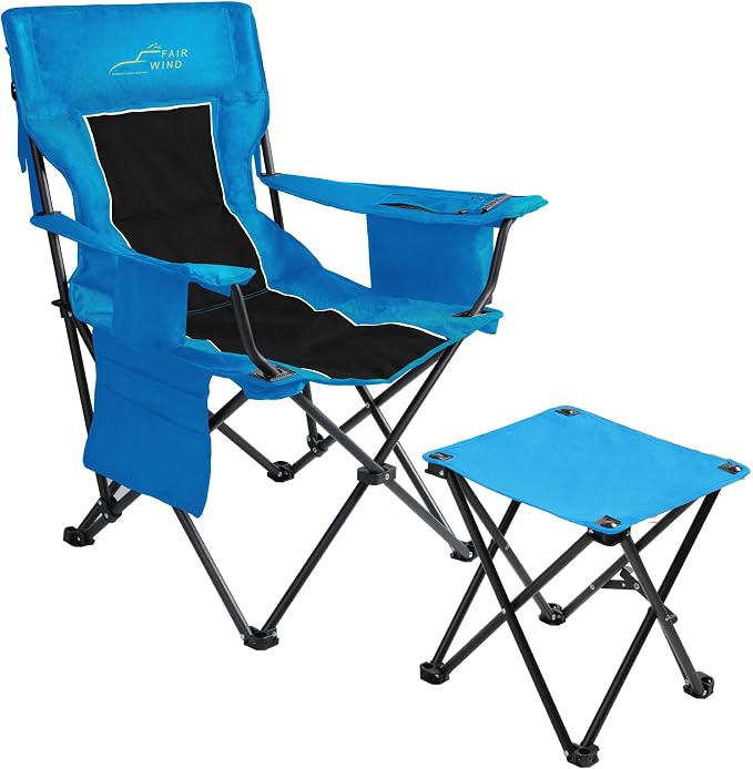 FAIR WIND Oversized Padded Camping Chair by FAIRWINDOutdoorEquipment