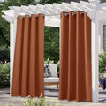 NICETOWN Outdoor Curtains for Patio Waterproof, Rustproof Silver Grommet Luxury by NICETOWN