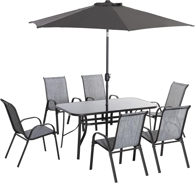 Outsunny 8 Pieces Patio Furniture Set by Outsunny