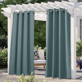 NICETOWN Greyish Blue Outdoor Curtains by NICETOWN