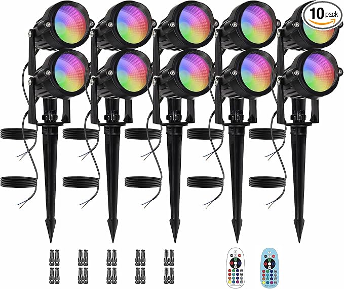 Low Voltage RGBW LED Landscape Lights Spot Lights Outdoor by Agdjasa
