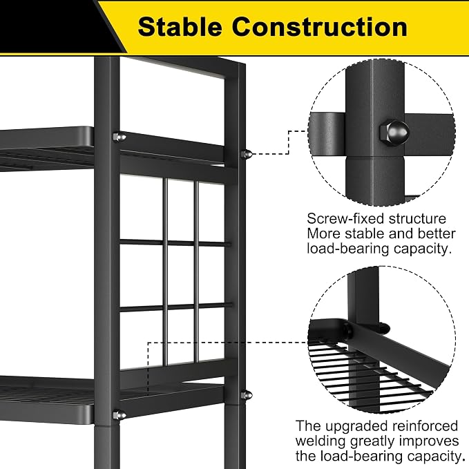 GIOTORENT 6-Wire Standing Storage Shelf - Image 7
