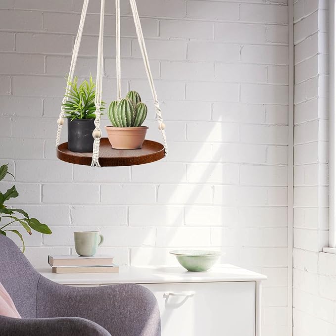 E-Know Macrame Plant Hanger - Image 7