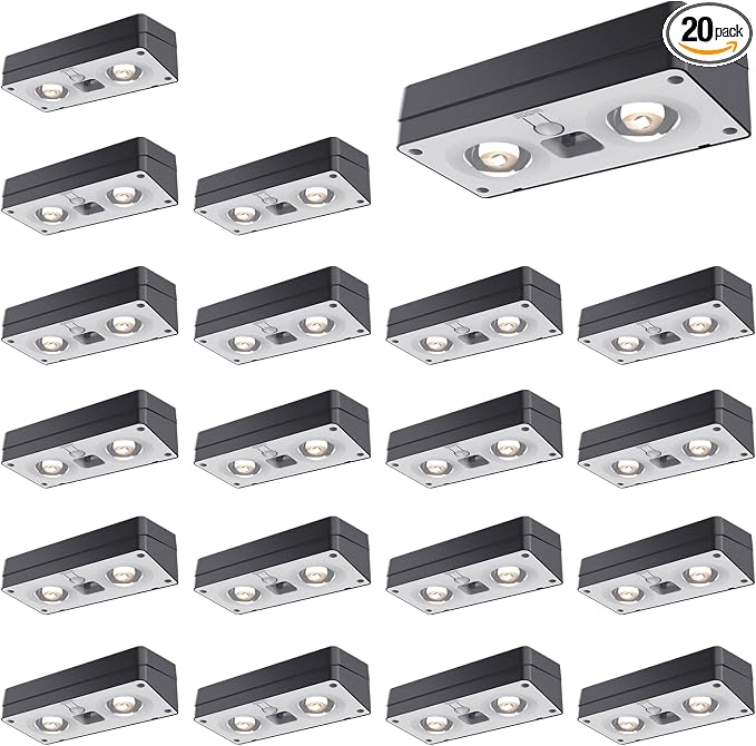 Solar Fence Lights 20 Pack, 50 Lumens Outdoor Solar Lights by JOFIOS