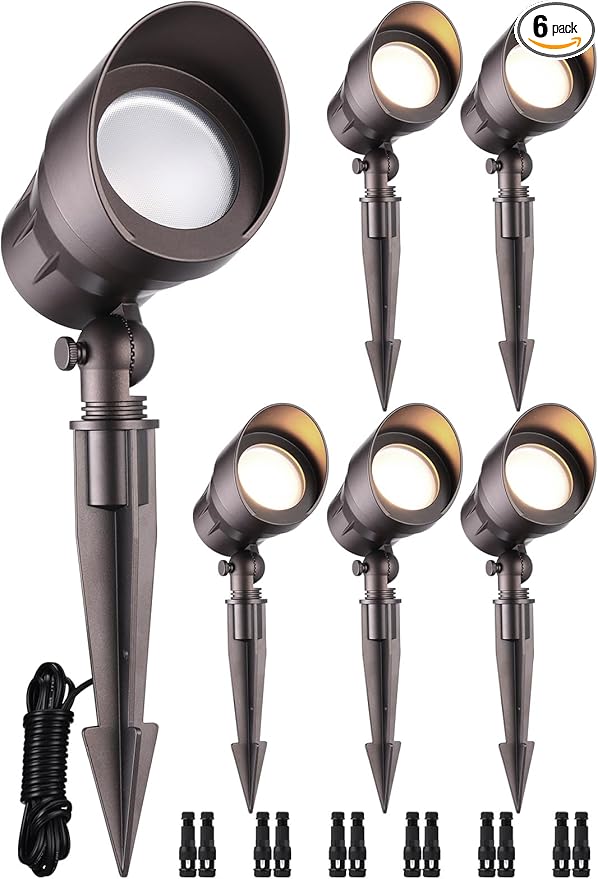 LEONLITE Low Voltage LED Landscape Spotlight, 5W 12V Pathway Lights Outdoor by LEONLITE