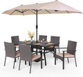 PHI VILLA 7 Pieces Patio Dining Set by PHIVILLAThepioneerofcomfortablehouseholdsupplies