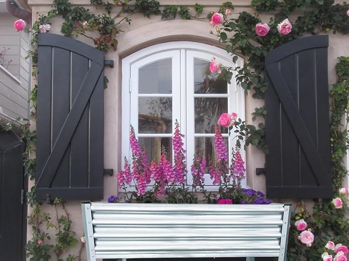 Raised Garden Bed with Legs, Galvanized Raised Planter Box with Storage Shelf - Image 6