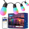NEEWER 96ft Outdoor String Lights, App Control Smart AI RGBW Hanging Outside by Neewer