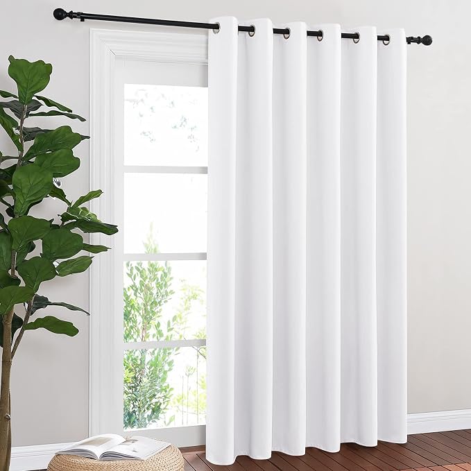 NICETOWN Blackout Sliding Glass Door Curtains, Room Darkening Thermal Insulated by NICETOWN