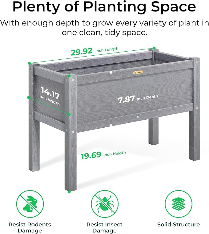 TT Nature HDPE Raised Garden Bed - Image 2
