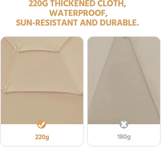 Yaheetech 3-Tier Patio Umbrella 10ft Vented Outdoor Canopy Sun Shade Large - Image 9