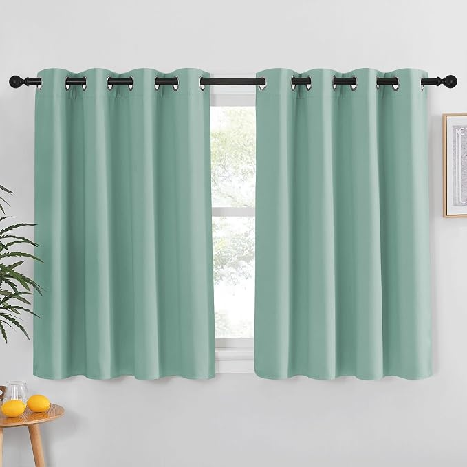 NICETOWN Kitchen Short Blackout Curtain and Drape by NICETOWN